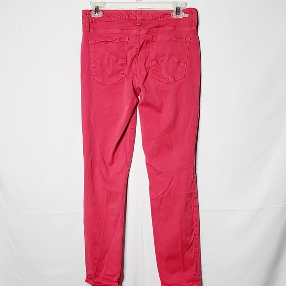 Anthropologie Level 99 Lily skinny pink flattering jeans sz 27 - Picture 6 of 7